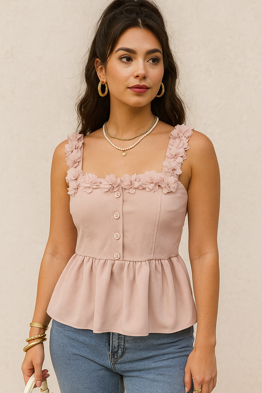 تاپ مجلسی بلند گلدوزی شده سارینا